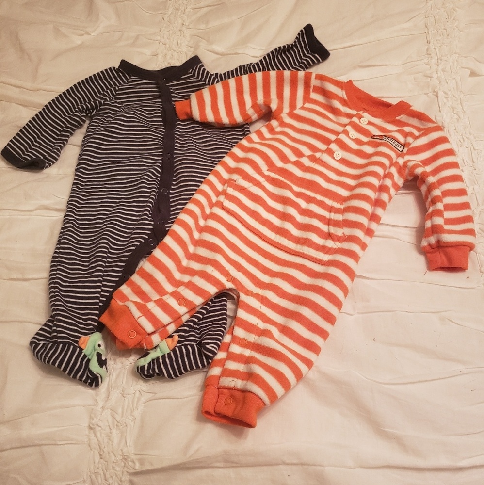 Carter's Baby Boy Monster & FoxOutfits. 6/9 Months